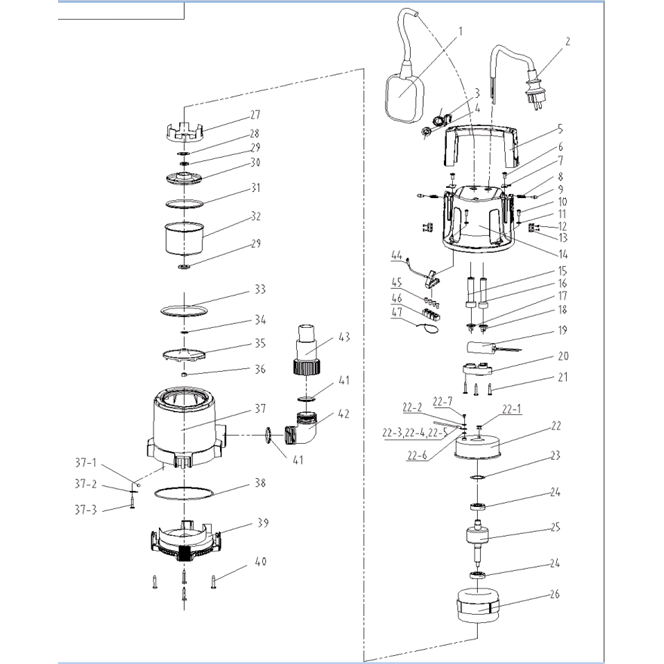 Насос дренажный НПЧ-Т3-750