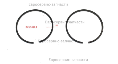 Поршневые кольца комплект  БТ 52 (E1602.011.00)